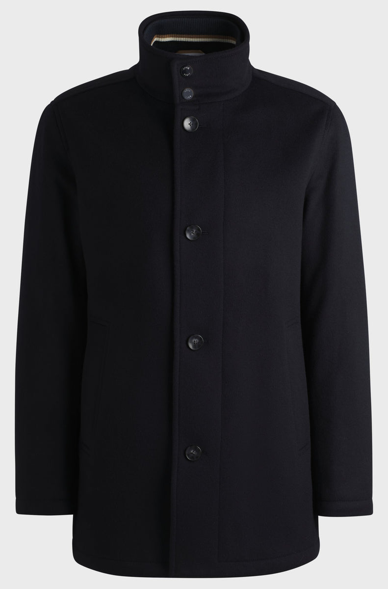 Boss wool coat hotsell