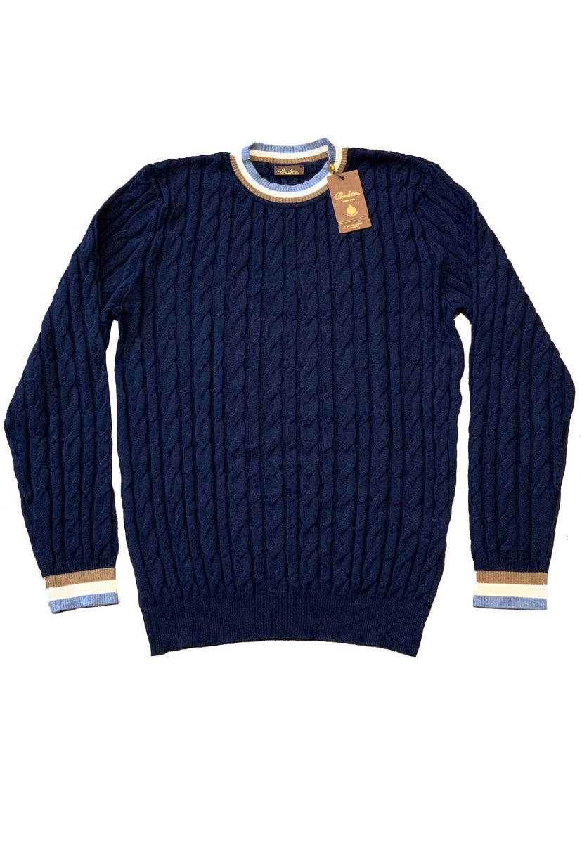 Stenströms Merino Full Zip Navy at