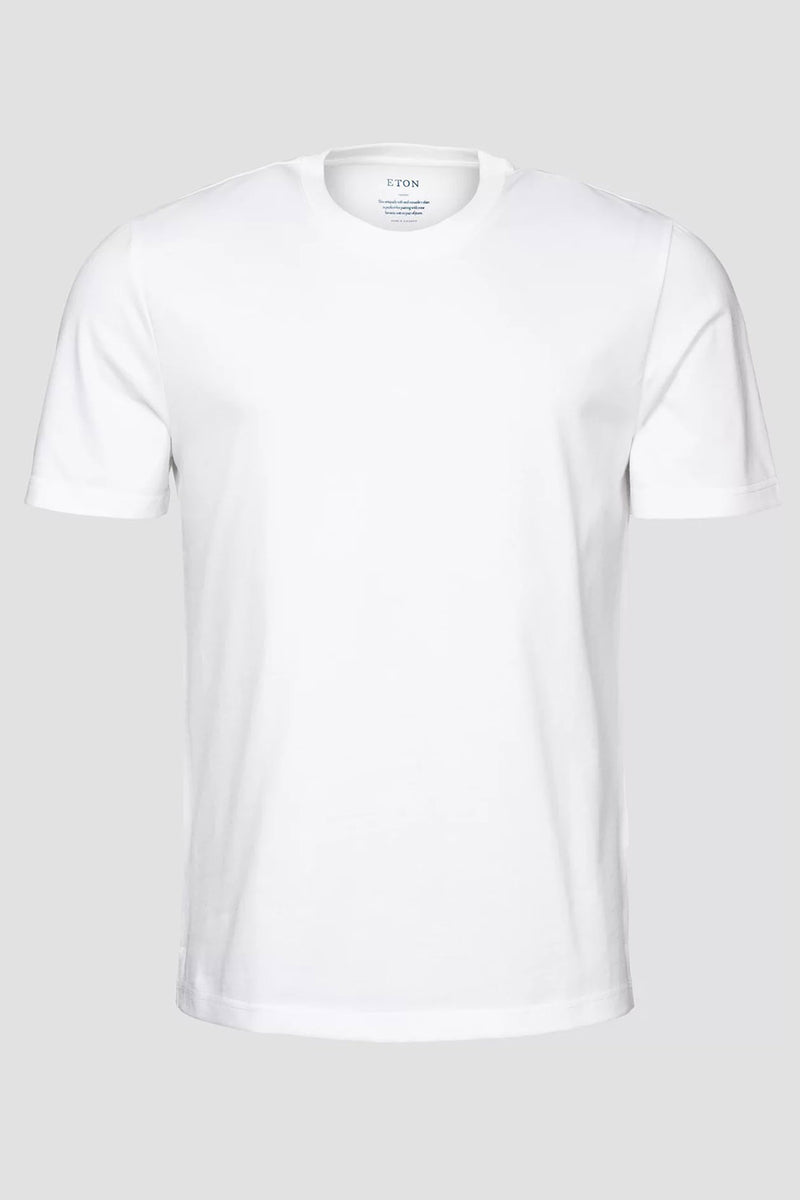 ETON - White Supima Cotton T-Shirt 10001035700 – Harveys Menswear