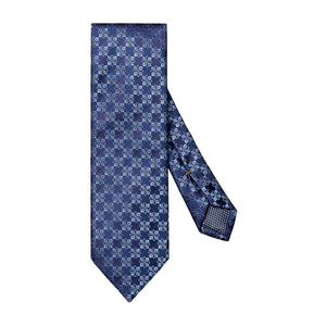 ETON - Floral Woven Silk Tie In Blue 10001190825