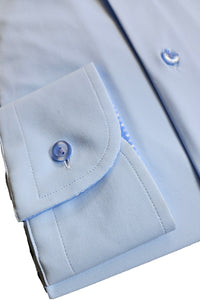 ETON - Blue SLIM FIT Four-Way Stretch Shirt With Contrast Details 10001226922