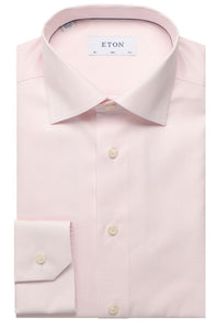 ETON - Pink SLIM FIT Solid Signature Oxford Shirt 10001281053