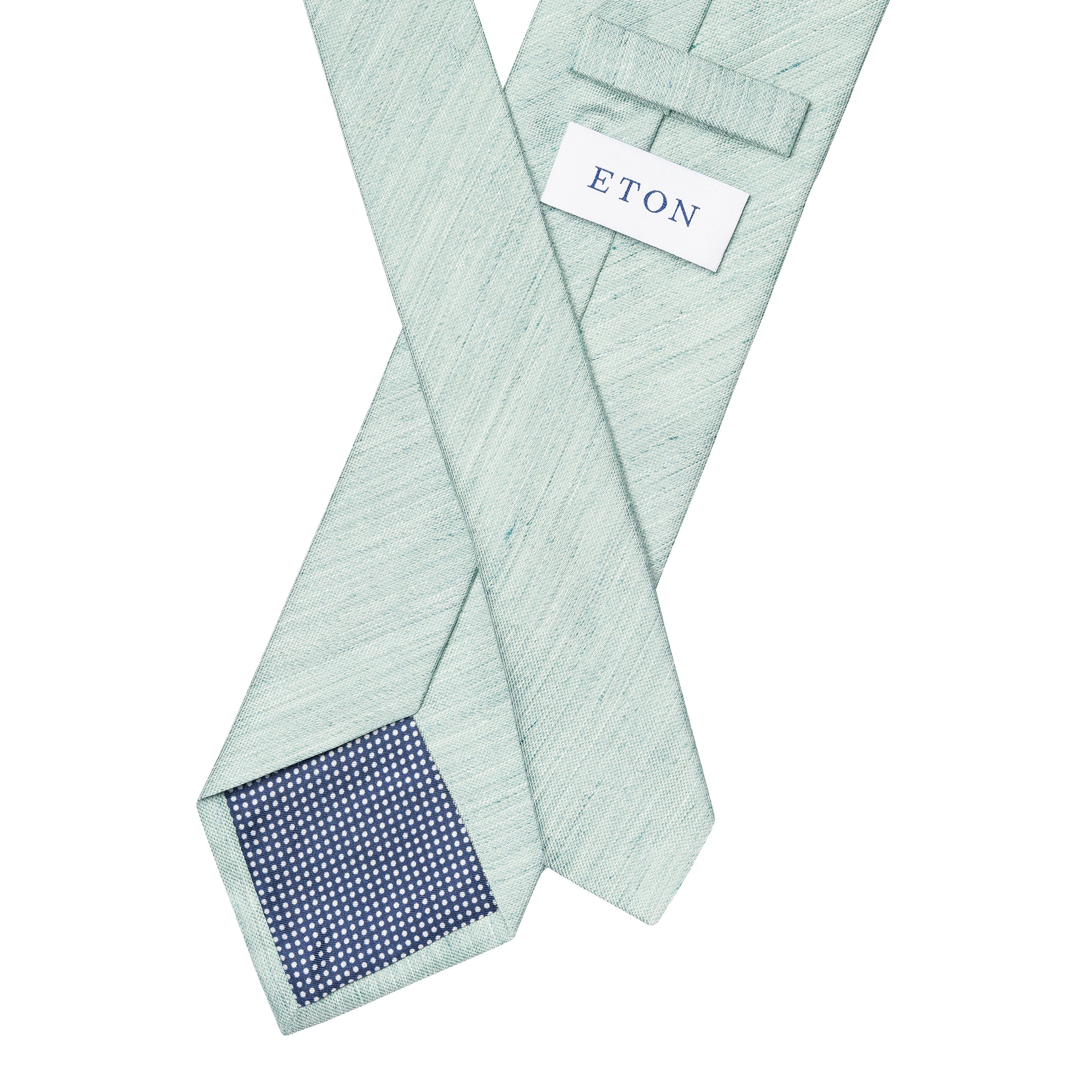 ETON - Green Silk Linen Tie