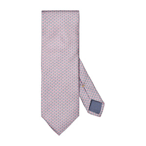 ETON - Micro Cherry Motif Print Silk Tie in Pink