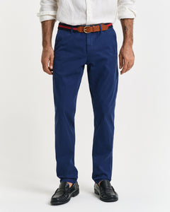 GANT - Slim Fit Sun-Faded Chinos in Persian Blue 1505353 423