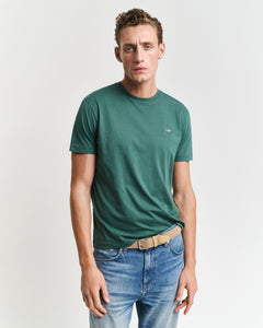 GANT - Regular Fit Shield T-Shirt In Woody Green 2003184 318