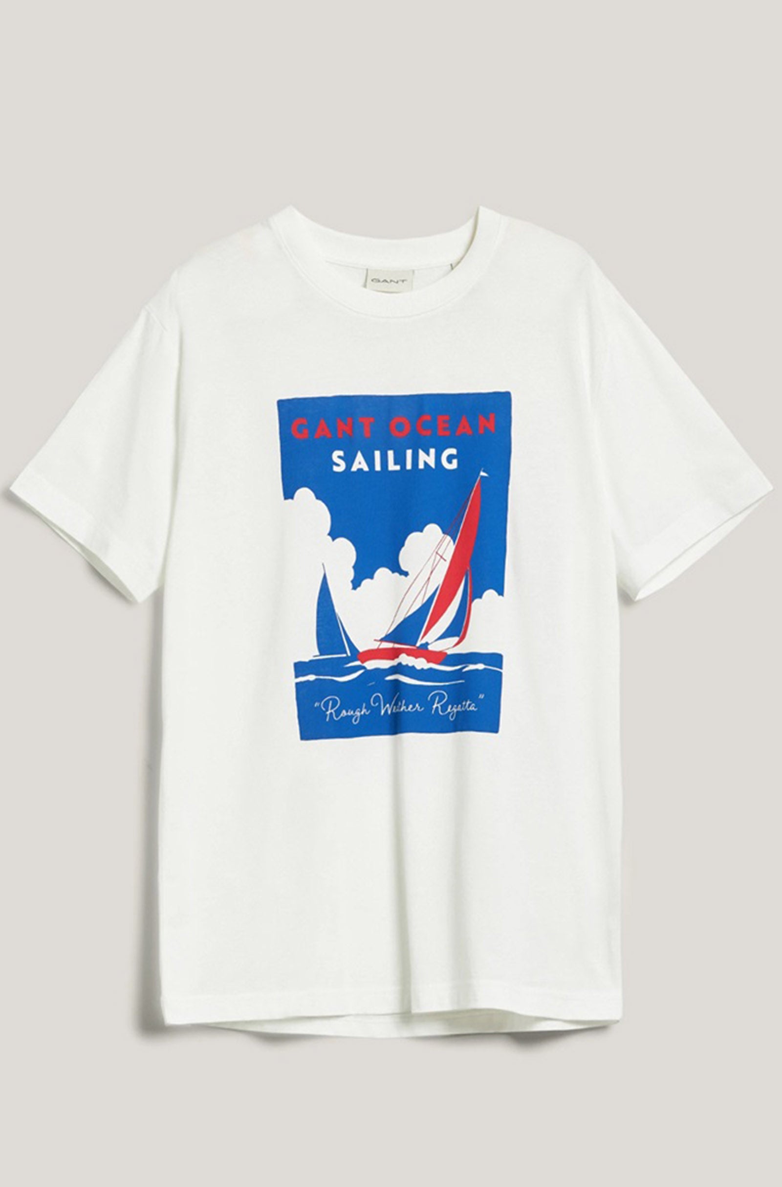 GANT - Sailing Graphic Regular Fit T-Shirt in Eggshell 2003305 113