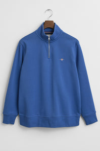 GANT - Regular Fit Shield Half-Zip Sweatshirt in Rich Blue 2008005 407