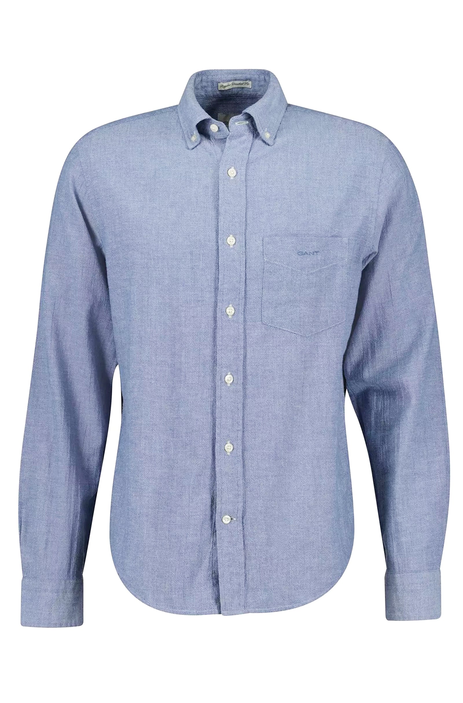 GANT - Regular Fit Crepe Cotton Shirt in Vintage Blue 3240202 442