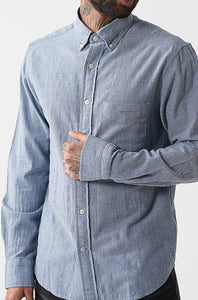 GANT - Regular Fit Crepe Cotton Shirt in Vintage Blue 3240202 442