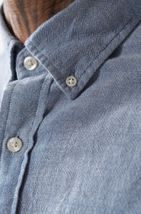 GANT - Regular Fit Crepe Cotton Shirt in Vintage Blue 3240202 442