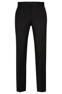 BOSS - H-GENIUS-TUX Tuxedo Trousers In Virgin-Wool In Black 50469186 001