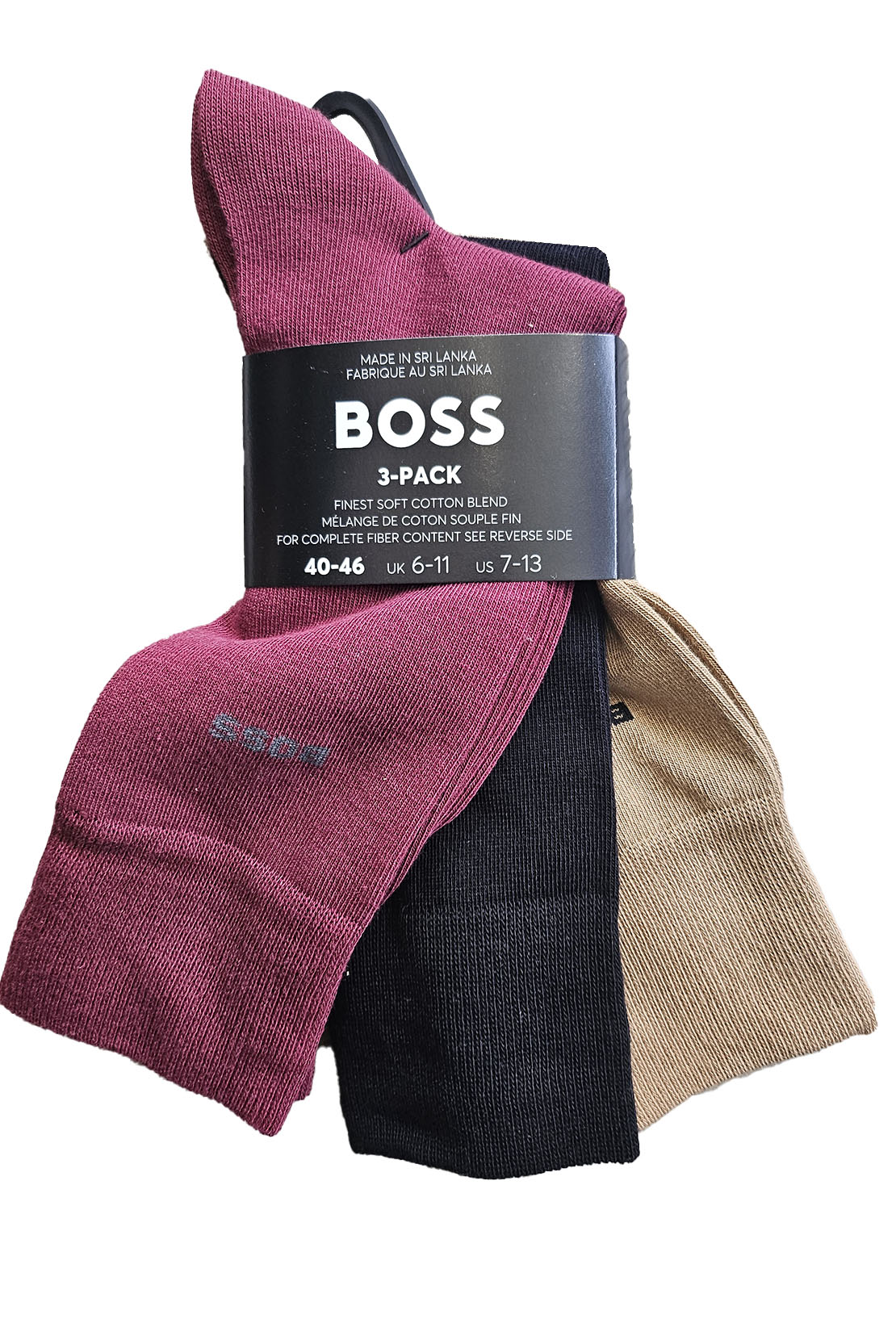 BOSS - 3 Pack Of Regular Length Cotton Blend Socks 50469366 973