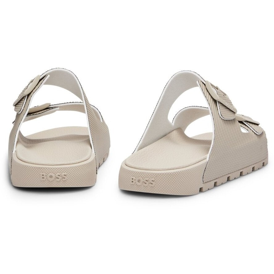 BOSS - SURFLEY Light Beige Sandals With Double Strap And Worked Upper 50505540 275