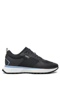 BOSS  -JONAH_RUNN Mixed Material Running Trainers In Dark Blue 50513195 401