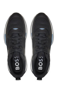 BOSS  -JONAH_RUNN Mixed Material Running Trainers In Dark Blue 50513195 401