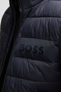 BOSS - H-CENITO Dark Blue Water-Repellent Gilet With Tonal Logo 50518375 404