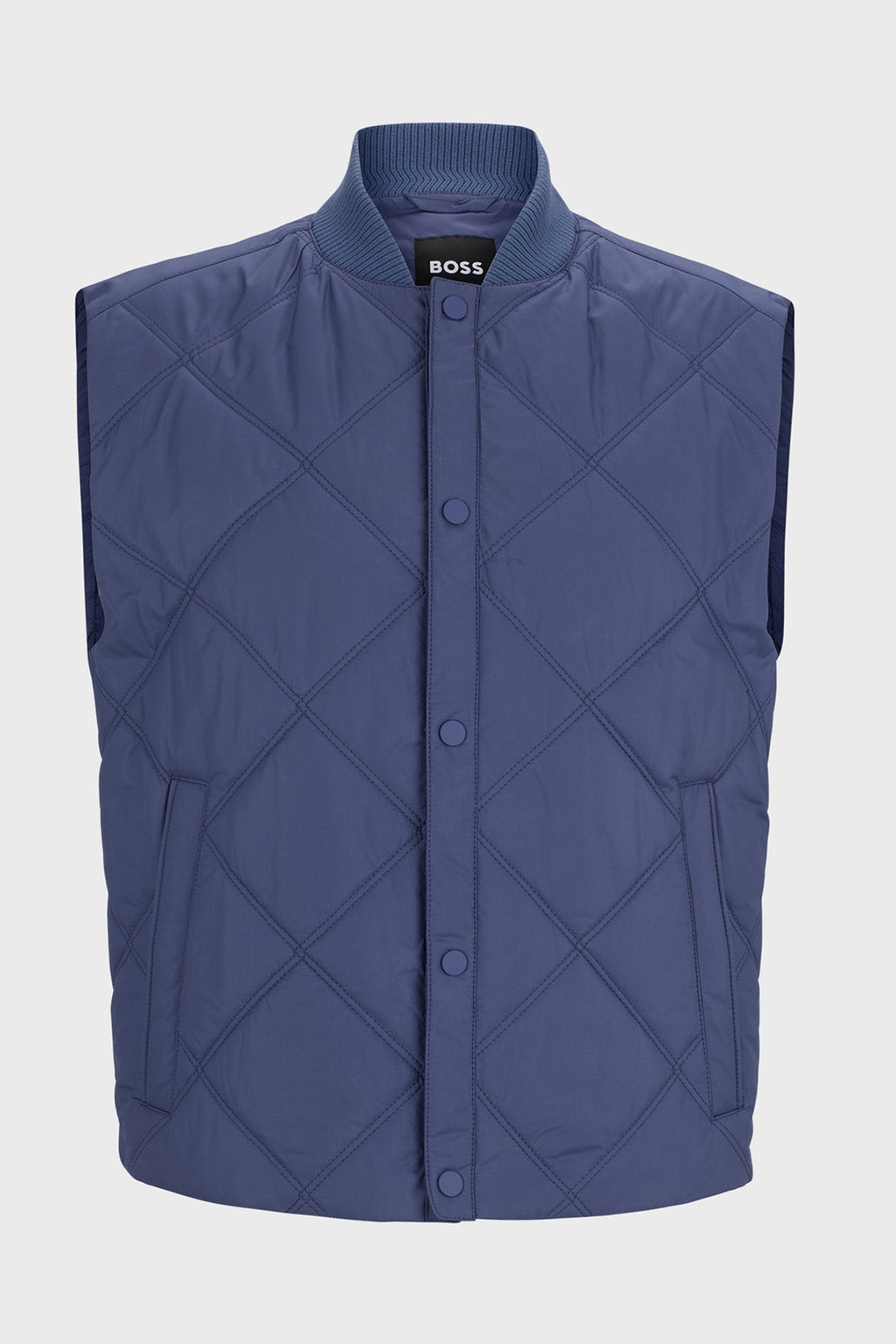 BOSS - P-CANOPUS Water-Repellent Regular-Fit Gilet In Blue 50518719 412