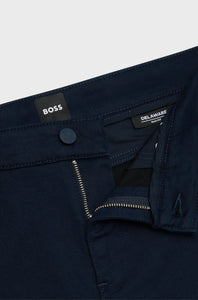 BOSS - P-DELAWARE5 Dark Blue Slim-fit Trousers/ Jeans In Brushed Satin 50524431 404