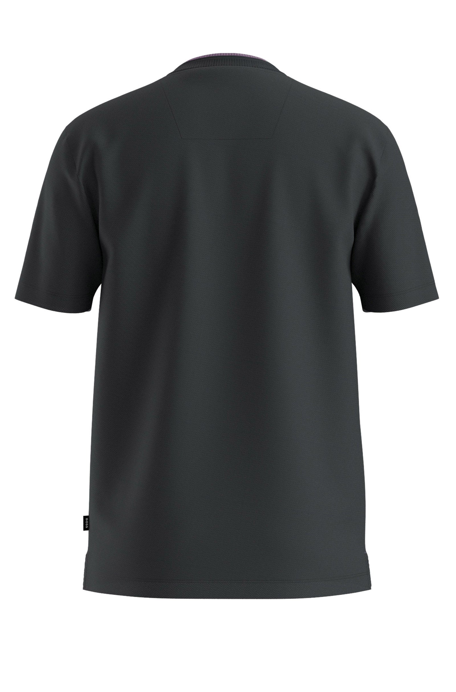 BOSS - H-THOMPSON 59 Black Mercerised Cotton T-Shirt 50524998 002