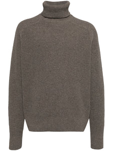 BOSS - C-EVENTO Dark Beige Chunky Wool Roll Neck Jumper 50527439 252