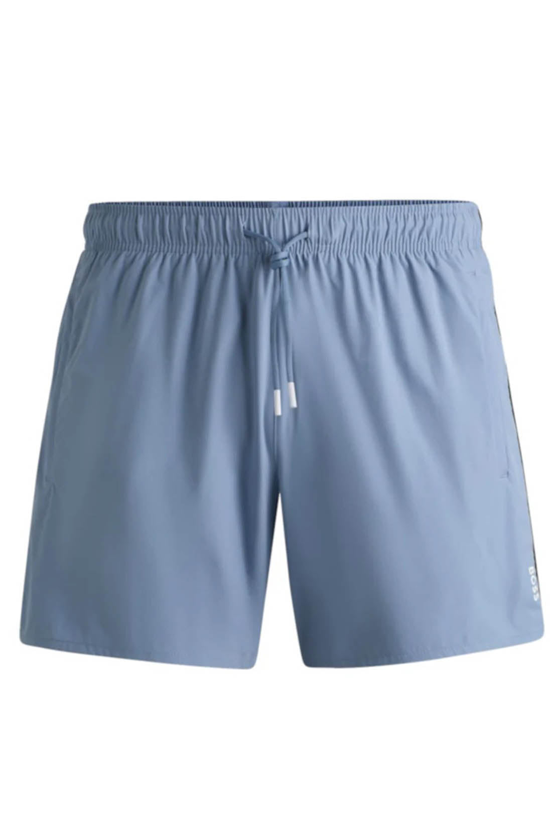 BOSS - ICONIC Swim Shorts With Stripe Detail In Open Blue 50528291 490