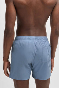 BOSS - ICONIC Swim Shorts With Stripe Detail In Open Blue 50528291 490