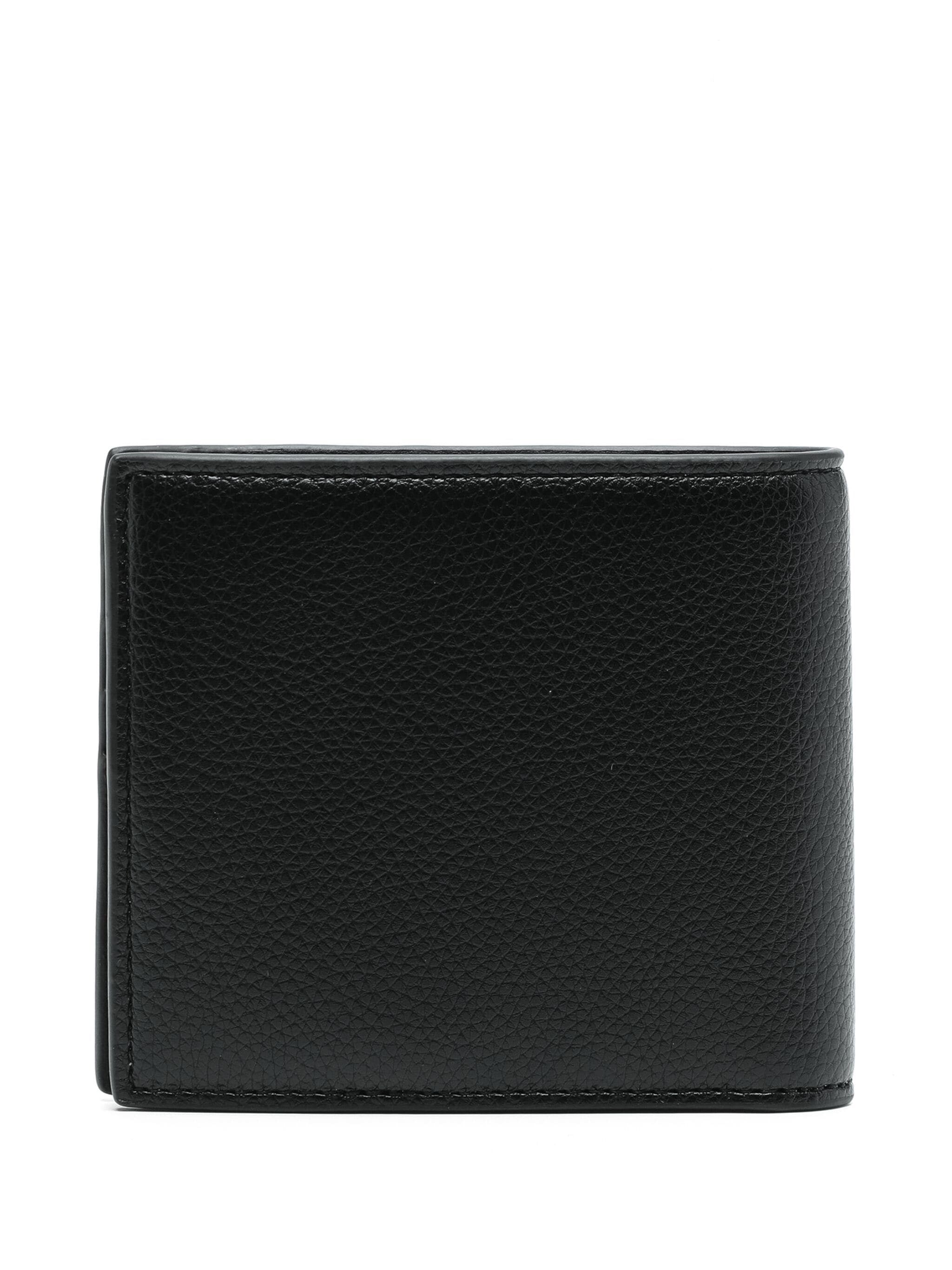 BOSS - JARETH_8CC Black Faux Leather Bi-Fold Wallet 50529547 001