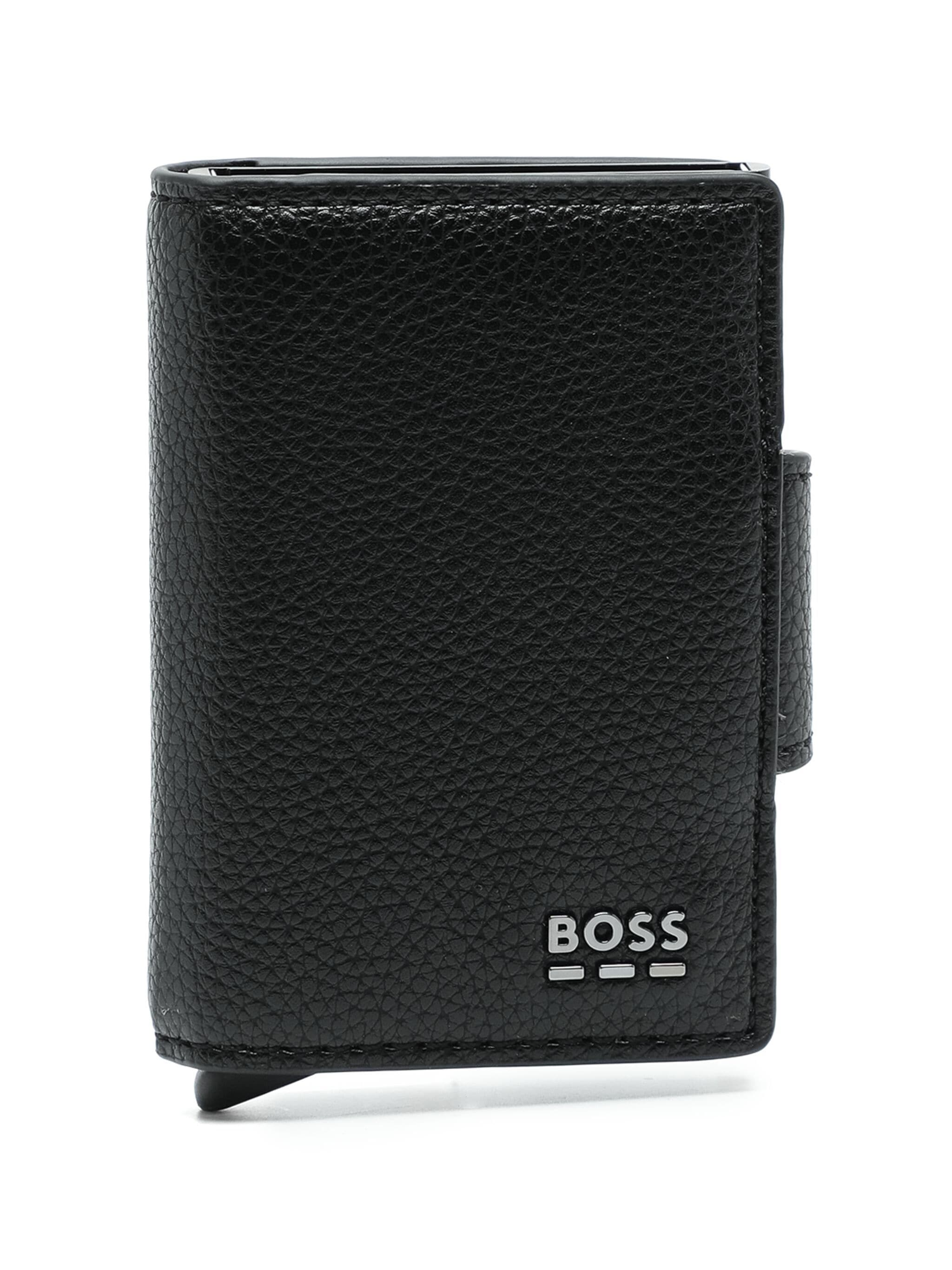 BOSS - JARETH Black Faux Leather SECRID Card Holder 50529549 001