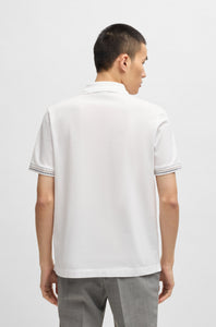 BOSS - C-PARLAY 209 Mercerized-Cotton Regular-Fit Polo Shirt In White 50531850 100