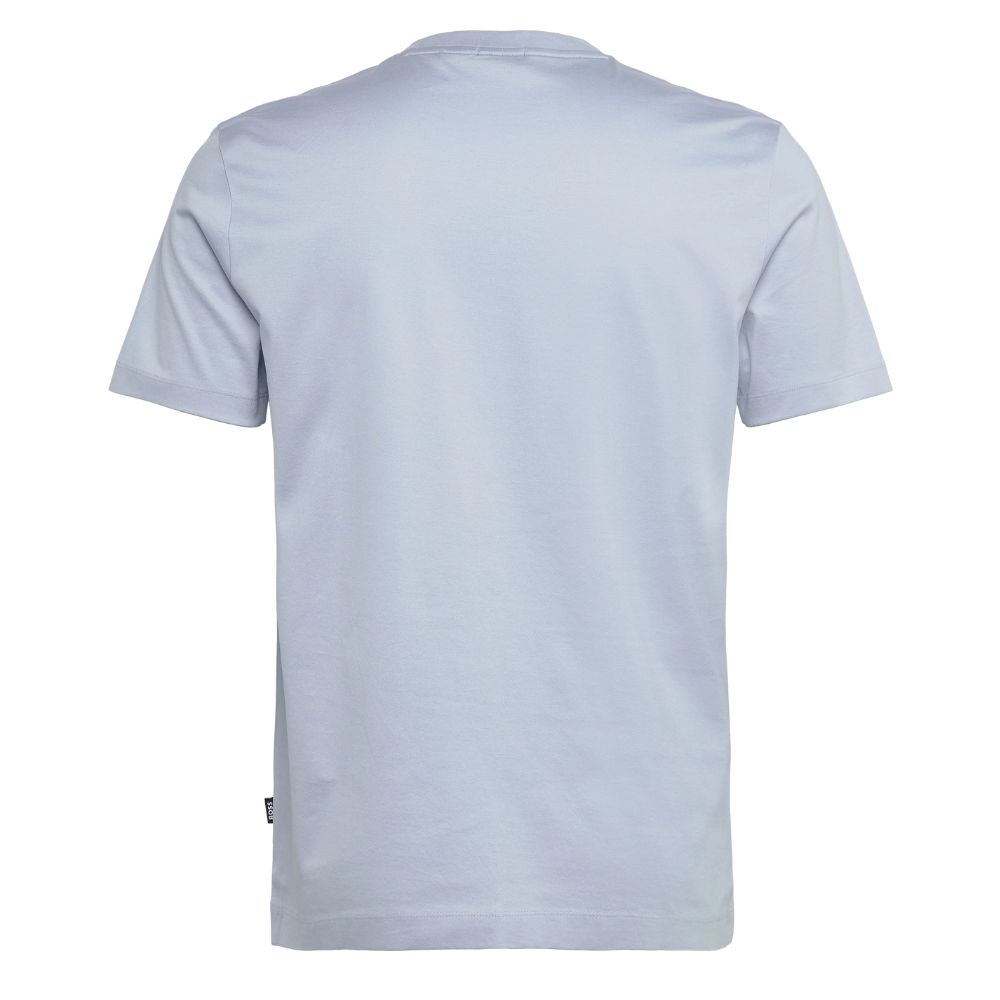 BOSS - C-THOMPSON 209 Mercerised-Cotton T-Shirt with Brand Artwork in Light Pastel Blue 50531862 454