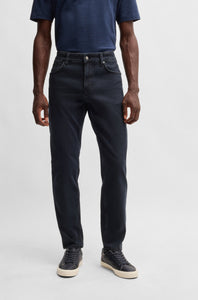 BOSS - Maine Regular-Fit Jeans in Dark Blue Performance-Stretch Denim 50532623 409