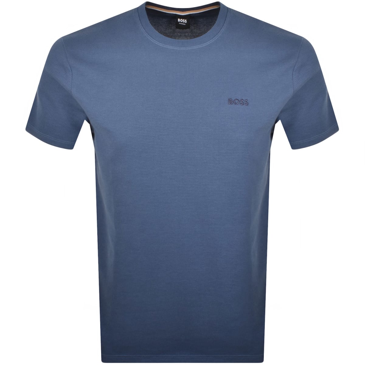 BOSS - WAFFLE T-SHIRT Medium Blue Loungewear T-Shirt 50535891 425