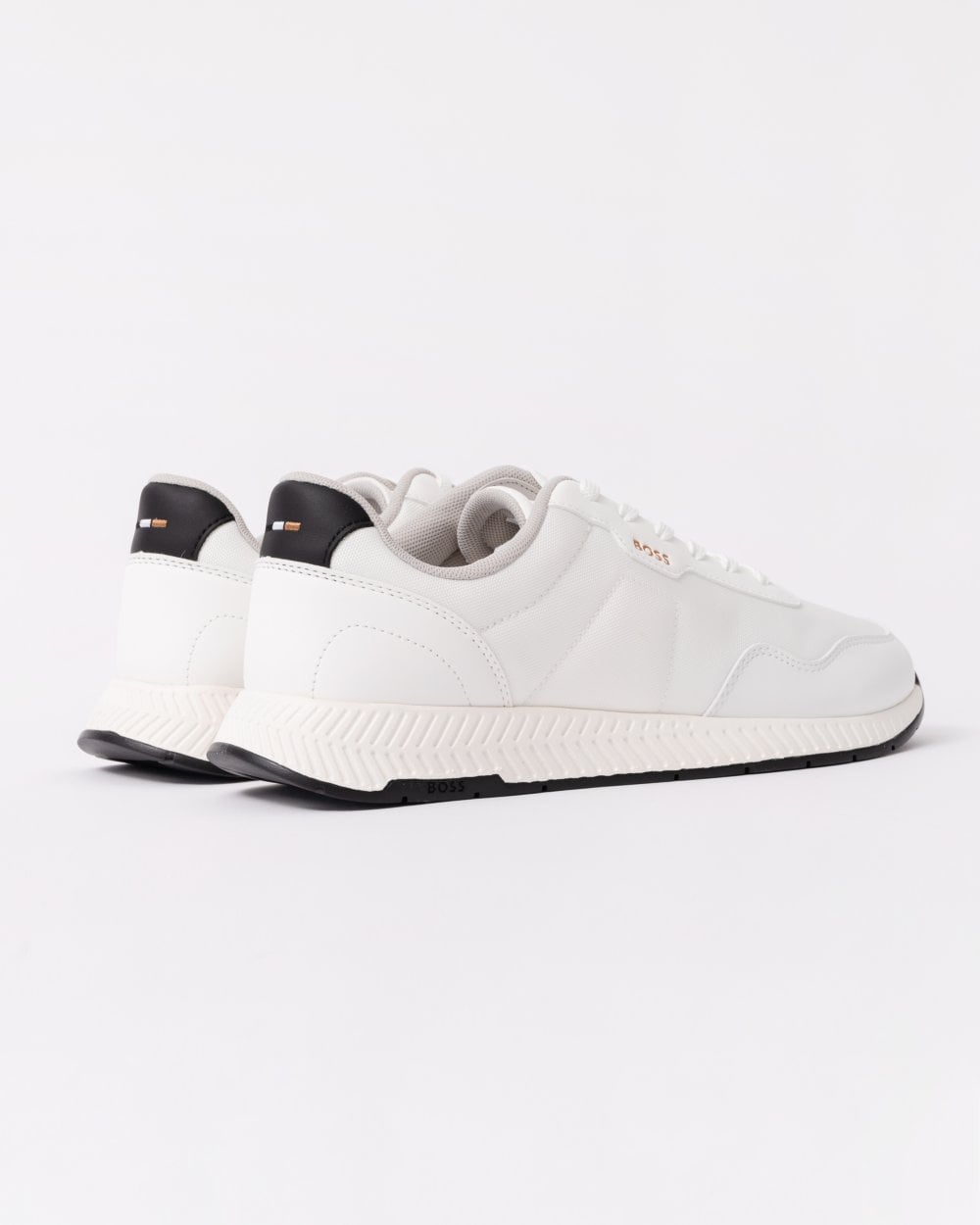 BOSS - TITANIUM_RUNN Running Style Trainers in All White 50536481 100