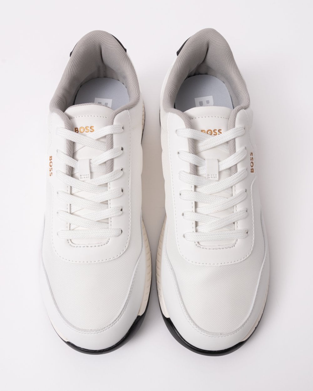 BOSS - TITANIUM_RUNN Running Style Trainers in All White 50536481 100