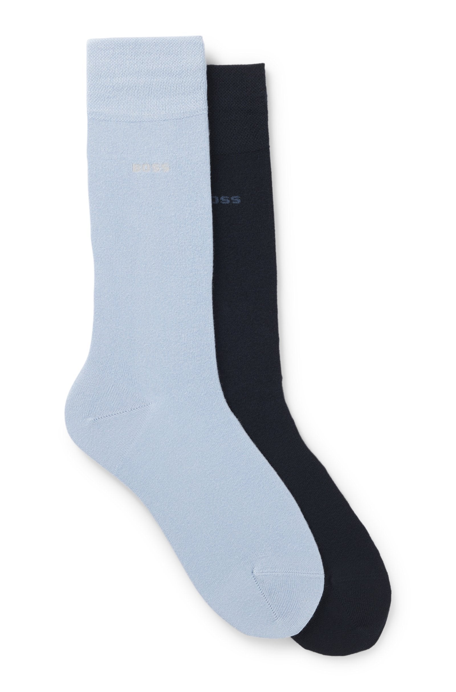 BOSS - 2 Pack Of Bamboo in Navy and Light Pastel Blue 50538200 455