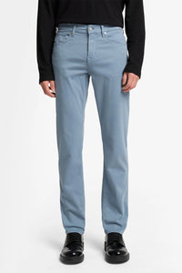 7 FOR ALL MANKIND - SLIMMY Luxe Performance Plus Stretch-Sateen Jeans in Sleepy Blue 7T511V60-LEE