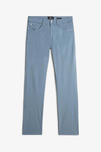 7 FOR ALL MANKIND - SLIMMY Luxe Performance Plus Stretch-Sateen Jeans in Sleepy Blue 7T511V60-LEE