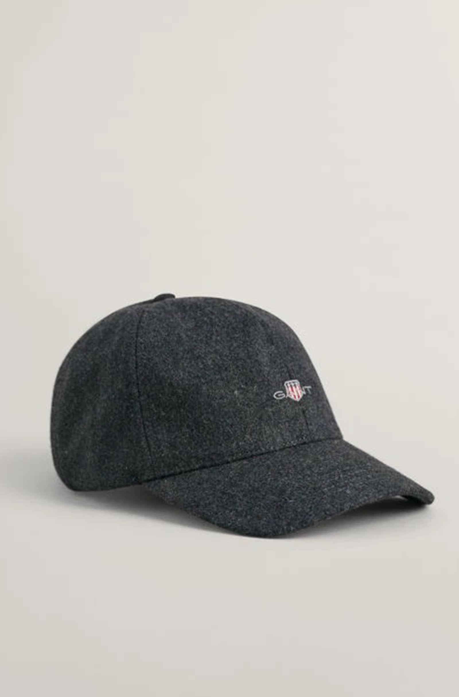 GANT - Melton cap With Shield Logo In Stone Melange Grey 9900212 275