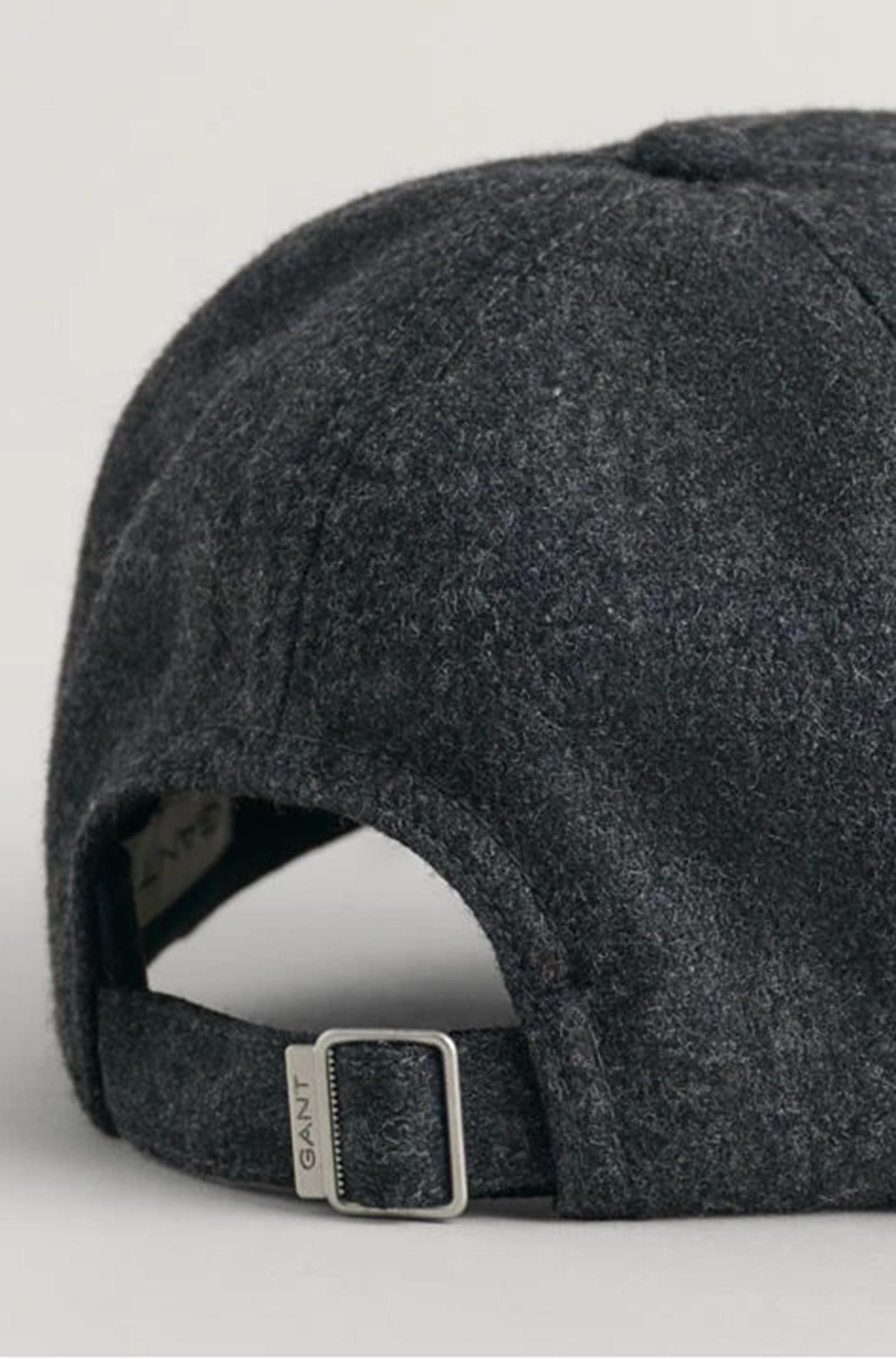 GANT - Melton cap With Shield Logo In Stone Melange Grey 9900212 275