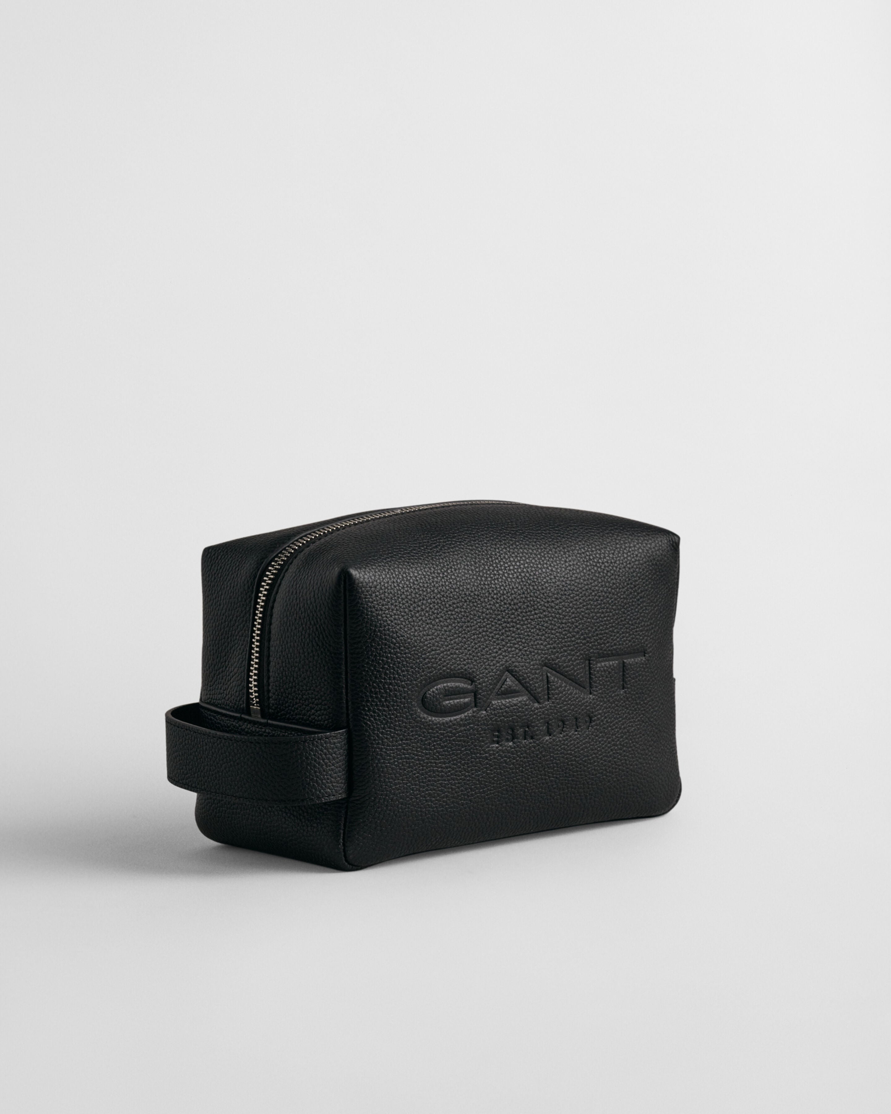 GANT - Black Leather Toiletry Bag 9970092 005