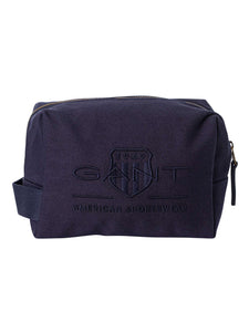 GANT - Tonal Shiels Washbag in Marine Blue 9970197 410