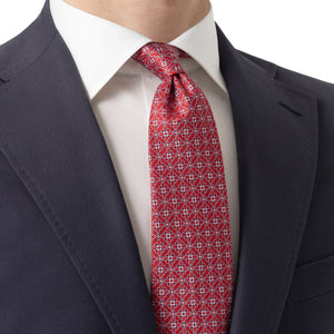 ETON - Red Floral Silk Tie A0003344559