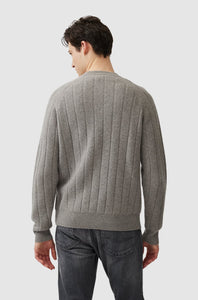 RODD & GUNN - ARROW RIVER KNIT Crew Neck Jumper in Grey Marle 008991-01