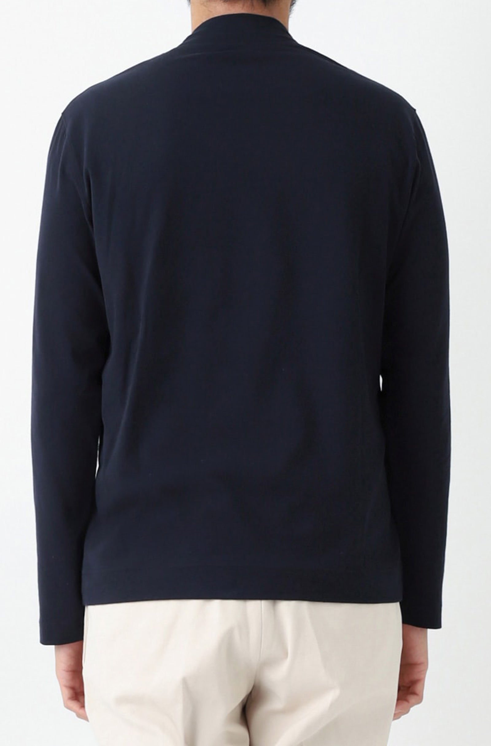 CIRCOLO 1901 - CN4475 Cashmere Touch HIGN NECK Long Sleeved T-Shirt In Navy Blue