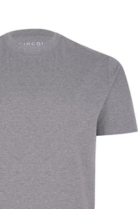 CIRCOLO 1901 - CN4476 Cashmere Touch Short Sleeved T-Shirt In Grigio Melange