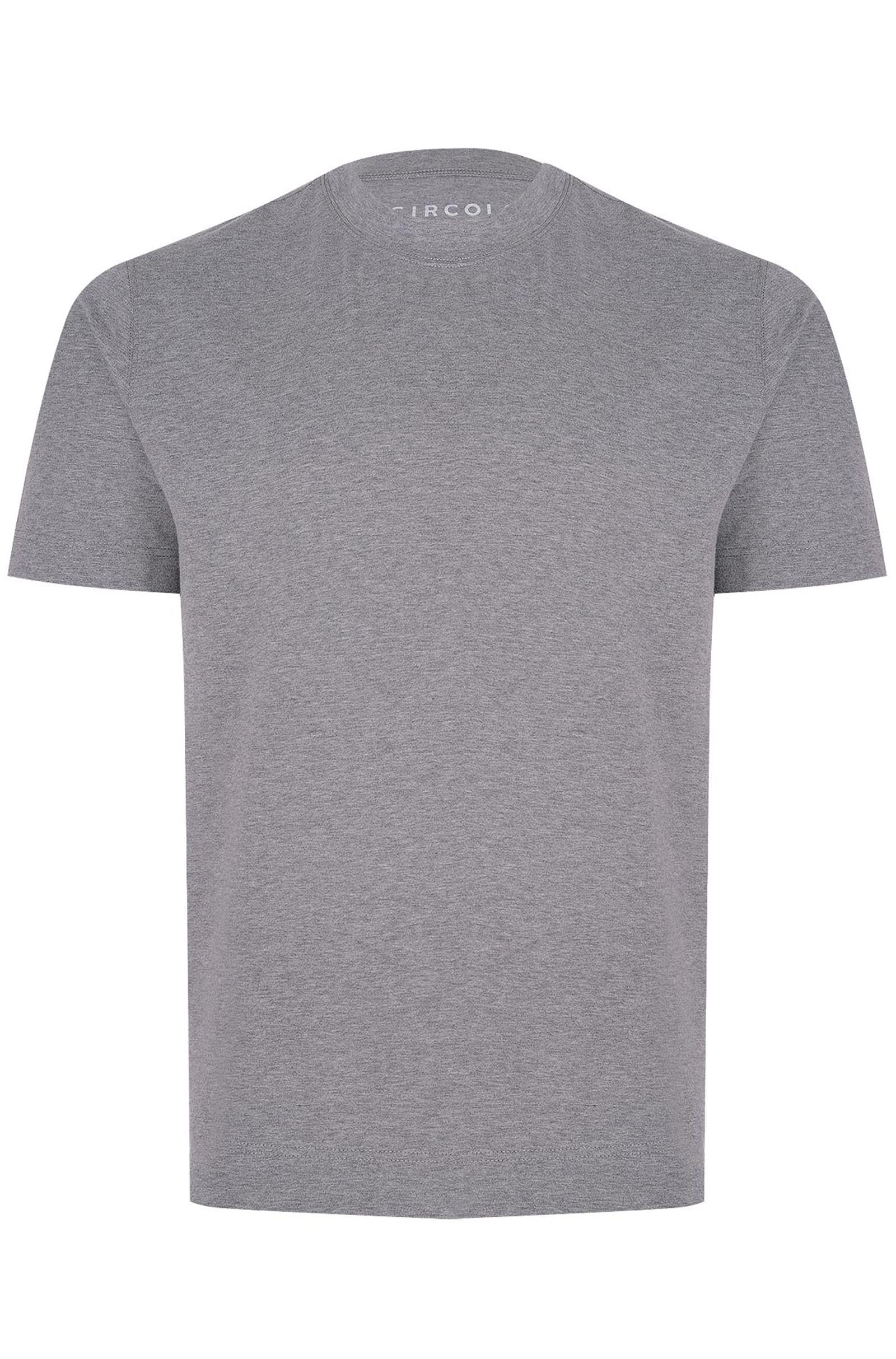 CIRCOLO 1901 - CN4476 Cashmere Touch Short Sleeved T-Shirt In Grigio Melange