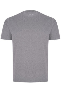 CIRCOLO 1901 - CN4476 Cashmere Touch Short Sleeved T-Shirt In Grigio Melange