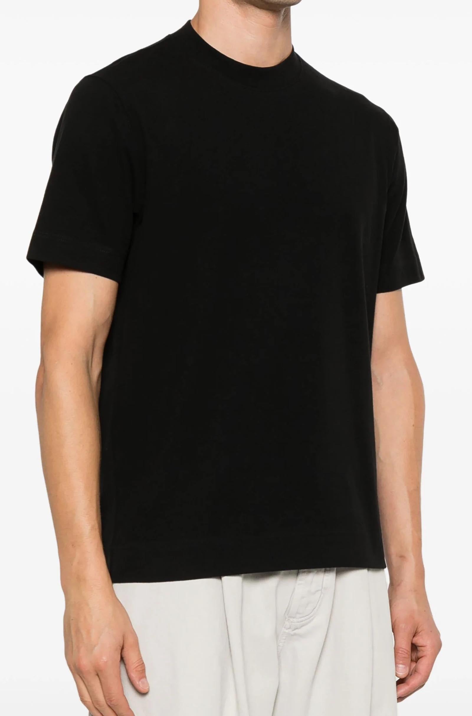 CIRCOLO 1901 - CN4476 Cashmere Touch Short Sleeved T-Shirt In Black