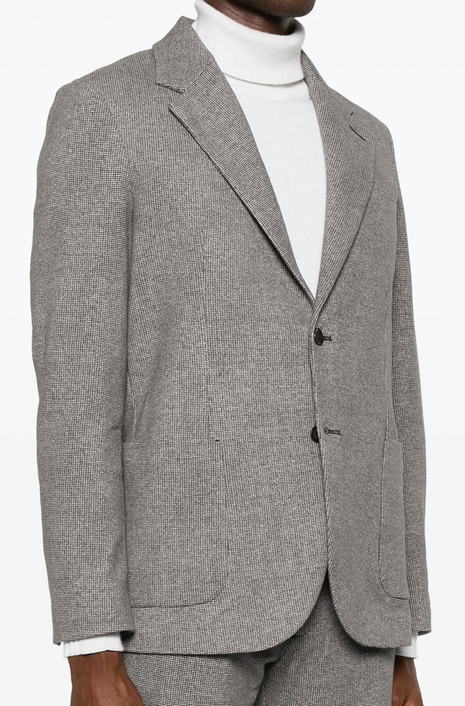 CIRCOLO 1901 - CN4516 Stretch Cotton Blend Jersey Blazer in Grey